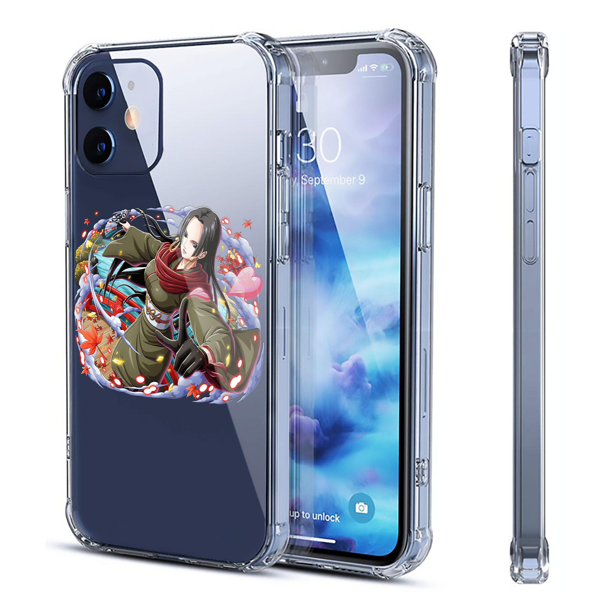 （画像用） ワンピース ボア・ハンコック ONE PIECE Boa·Hancock 【iPhone 12シリーズ対応】透明スマホケース（クリアソフトケース）